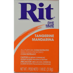 RIT ALL Purpose Powder Fabric Dye 31.9g Packet TANGERINE