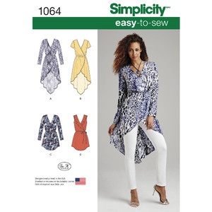 Women&#39;s Tunics Simplicity Sewing Pattern 1064