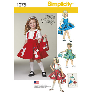 Child&#39;s Jumper, Skirt and Bag Simplicity Sewing Pattern 1075