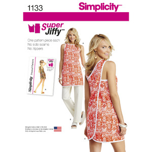 Women&#39;s Super Jiffy Tunic and Trousers Simplicity Sewing Pattern 1133