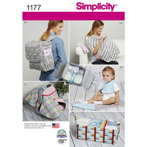 Accessories for Babies Simplicity Sewing Pattern 1177