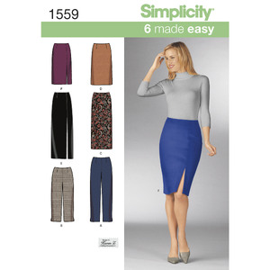 Women&#39;s Skirts and Trousers Simplicity Sewing Pattern 1559