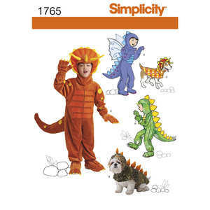 Child&#39;s and Dog Costumes Simplicity Sewing Pattern 1765