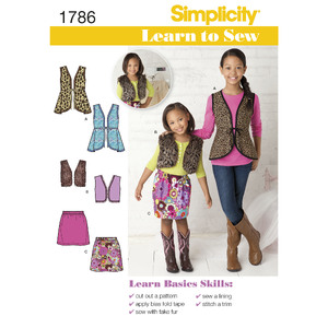 Learn to Sew Child&#39;s &amp; Girls&#39; Sportswear Simplicity Sewing Pattern 1786