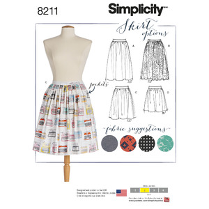 Pattern 8211 Women&#39;s Dirndl Skirts in Three Lengths Simplicity Sewing Pattern 8211