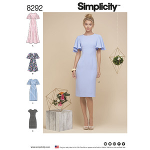 Simplicity Pattern 8292 Women&#39;s Dresses Simplicity Sewing Pattern 8292