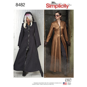 Pattern 8482 Msses&#39; Costume Coats Simplicity Sewing Pattern 8482