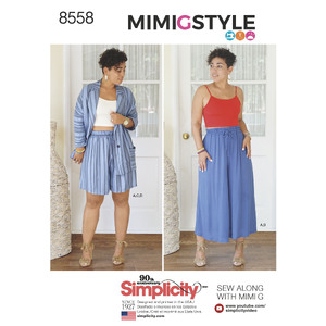 Simplicity Pattern 8558 Women&#39;s&#39; Separates by Mimi G Style Simplicity Sewing Pattern 8558