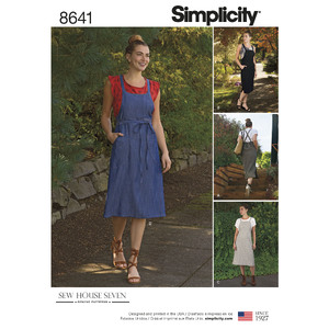 Pattern 8641 Women&#39;s Jumper Dress Simplicity Sewing Pattern 8641
