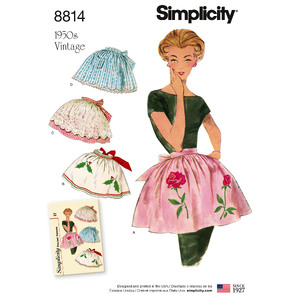 Misses&#39; Vintage Aprons Simplicity Sewing Pattern 8814