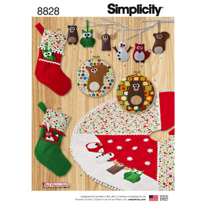 Holiday Decorating Simplicity Sewing Pattern 8828