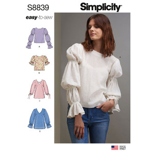 Misses&#39; Pullover Tunic or Tops Sizes 6-14 Simplicity Sewing Pattern 8839