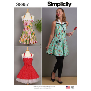 Misses&#39; Aprons Sizes S-M-L Simplicity Sewing Pattern 8857