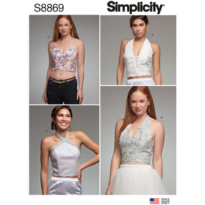 Misses&#39; Lined Tops Sizes 6-14 Simplicity Sewing Pattern 8869