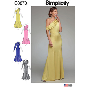 Misses&#39;/Miss Petite Dress Sizes 4-12 Simplicity Sewing Pattern 8870
