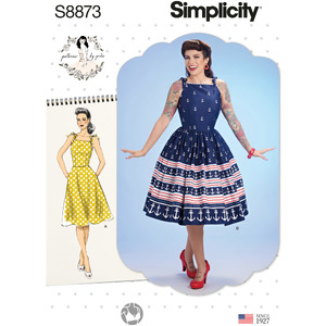 Misses&#39; Gertie Dress Sizes 4-12 Simplicity Sewing Pattern 8873