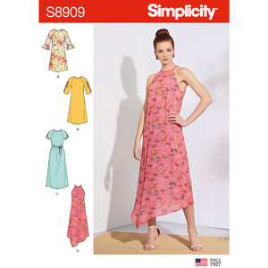 Misses&#39; Dresses Sizes 6-14 Simplicity Sewing Pattern 8909