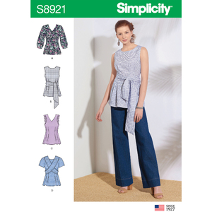 Misses&#39; Tops Sizes 4-12 Simplicity Sewing Pattern 8921