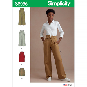 Misses&#39; Pants &amp; Skirts Sizes 4-12 Simplicity Sewing Pattern 8956
