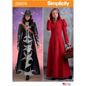 Misses&#39; Cosplay Coat Costume Sizes 6-14 Simplicity Sewing Pattern 8974