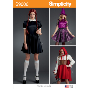 Misses&#39; Halloween Costumes Sizes 6-14, Simplicity Sewing Pattern 9006