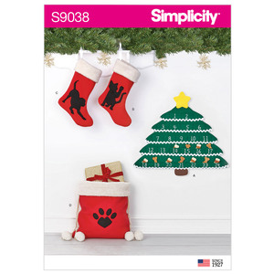 Holiday Countdown Calendar &amp; Accessories One Size Simplicity Sewing Pattern 9038