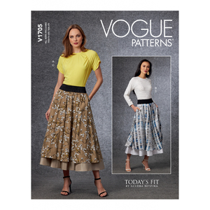 Vogue Sewing Pattern Misses&#39; Top &amp; Skirt 1705A