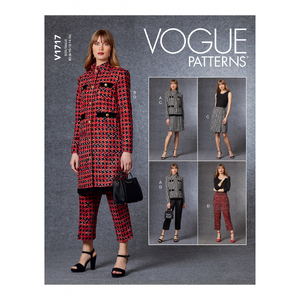 Vogue Sewing Pattern - Misses&#39; Jacket, Skirt &amp; Pants 1717B5