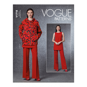 Vogue Sewing Pattern - Misses&#39; Jacket, Tunic &amp; Pants 1718B5