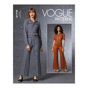 Vogue Sewing Pattern - Misses&#39; Jumpsuit &amp; Belt 1719B5