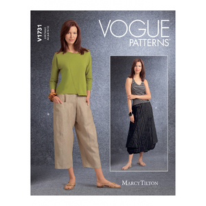 Vogue Sewing Pattern - Misses&#39; Deep-Pocket Skirt and Pants 1731AA