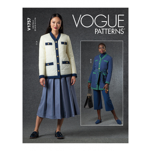 Vogue Sewing Pattern - Misses&#39; Jacket, Belt, Skirt &amp; Pants 1757B5