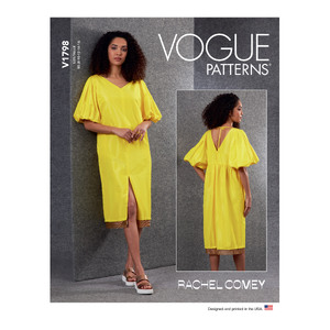 Vogue Sewing Pattern - Misses&#39; Dress 1798F5