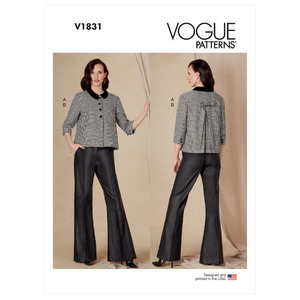 Vogue Sewing Pattern - Misses&#39; and Misses&#39; Petite Jacket and Pants 1831B5