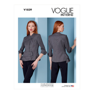 Vogue Sewing Pattern - Misses&#39; Jacket 1839B5