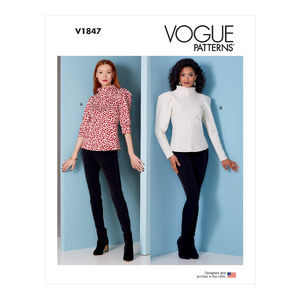 Vogue Sewing Pattern - Misses&#39; and Misses&#39; Petite Top 1847B5