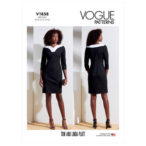 Vogue Sewing Pattern - Misses&#39; and Misses&#39; Petite Dress 1858F5