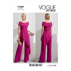 Vogue Sewing Pattern - Misses&#39; and Misses&#39; Petite Top and Pants 1869B5