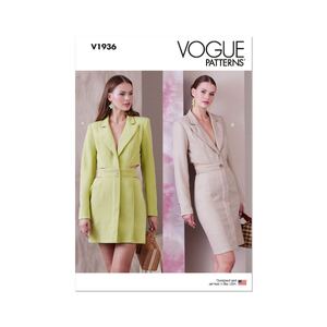 Vogue Sewing Pattern 1936A5 Misses&#39; Blazer Dress (Sizes 6-14)