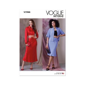 Vogue Sewing Pattern V1944AX5 Misses Tops &amp; Skirts Sizes 4-12