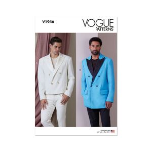 Vogue Sewing Pattern V1946MUU Mens Jacket Sizes 34-40