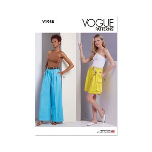 Vogue Patterns V1958a5Misses’ Shorts and Trousers sizes 6-14