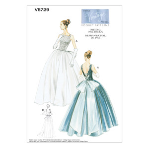 Vogue Sewing Pattern - Misses&#39; Dress and Underskirt 8729AA