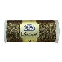 DMC Diamant Thread, D140 DARK GOLD, 35m Hand Embroidery Thread