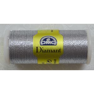 DMC Diamant Thread, 35m Hand Embroidery Thread, Colour D415, SILVER