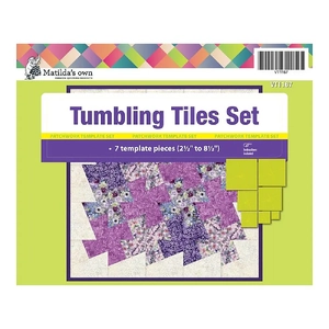 Tumbling Tile Templates, Set of 7 Patchwork Templates