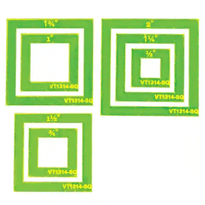 Matilda's Own Square Donut Set - 1/2in to 2in, Set of 7 Patchwork Templates