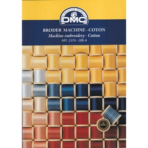 DMC Broder Machine Embroidery Cotton Colour Card Art 206A-237A
