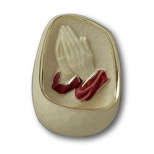 Water Font Praying Hands, 110mm x 80mm, Resin