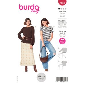 6059 BUR MISSES TOP / VEST Burda Sewing Pattern 6059